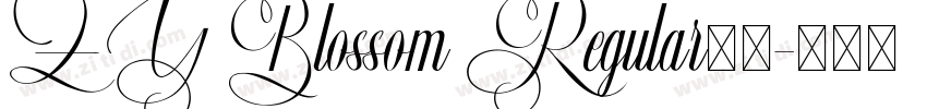 ZY Blossom Regular字体字体转换
